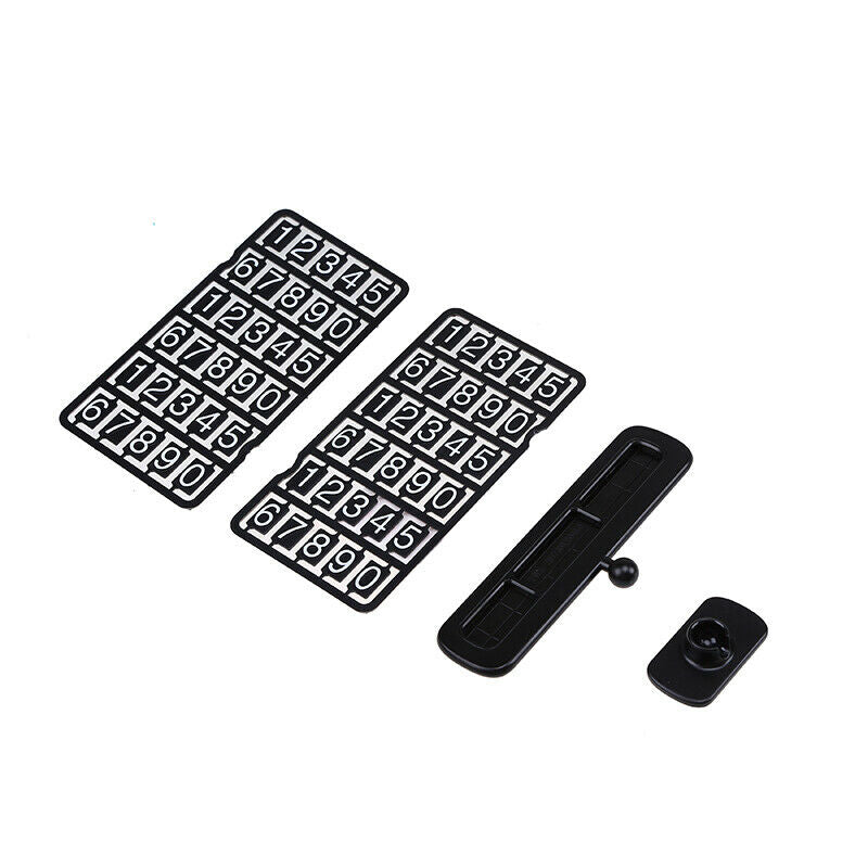 Car Temporary Parking Card Rotatable Luminous Phone Number Notification Plate