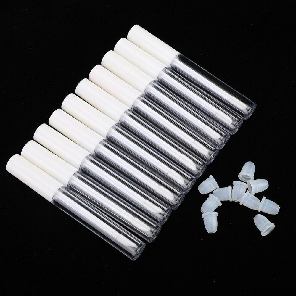 10PCS 2.5 ml Lip Gloss Tubes Clear Empty Containers Refillable Tube DIY