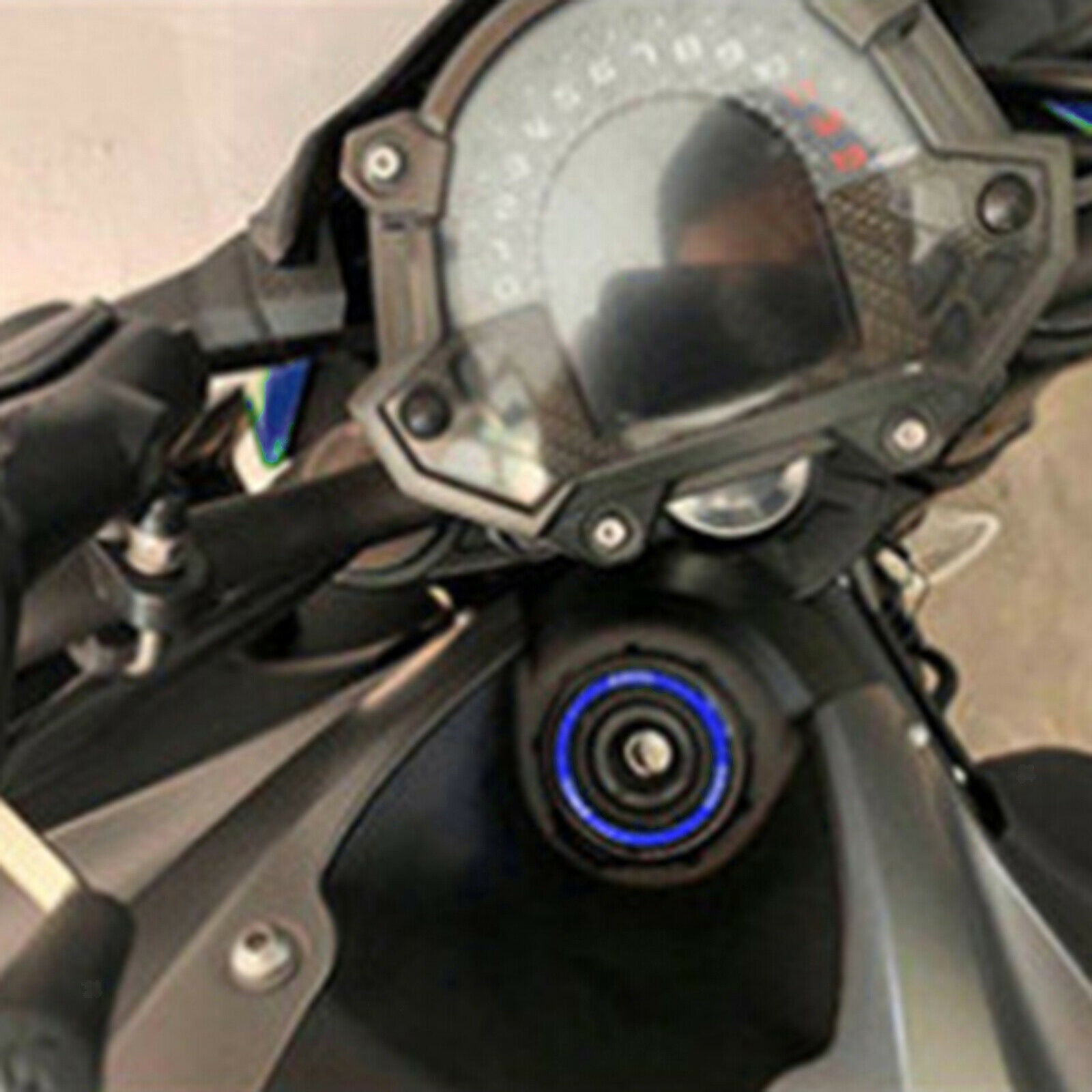 Ignition Key Cover Switch Cover Parts for Kawasaki Z900 Z900RS Throttle Blue