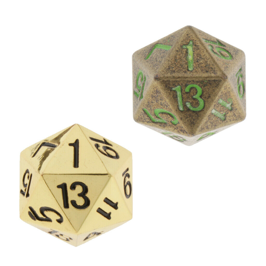 1pc Dice D20 Twenty Sided 22mm 0.87inch Glow in the Dark Numbers Number 1-20