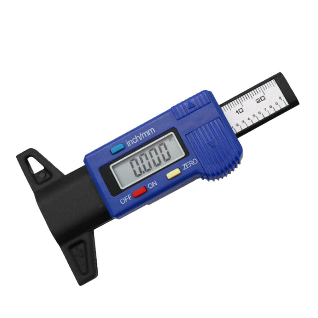 0-25 Car Wheel Tyre Tread Depth Gauge Digital Meter Measure Depth Gauge Tool