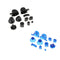 2 Set ABXYZ Button+Thumbsticks D-pad Mod Kit for Nintendo NGC - Black+Blue