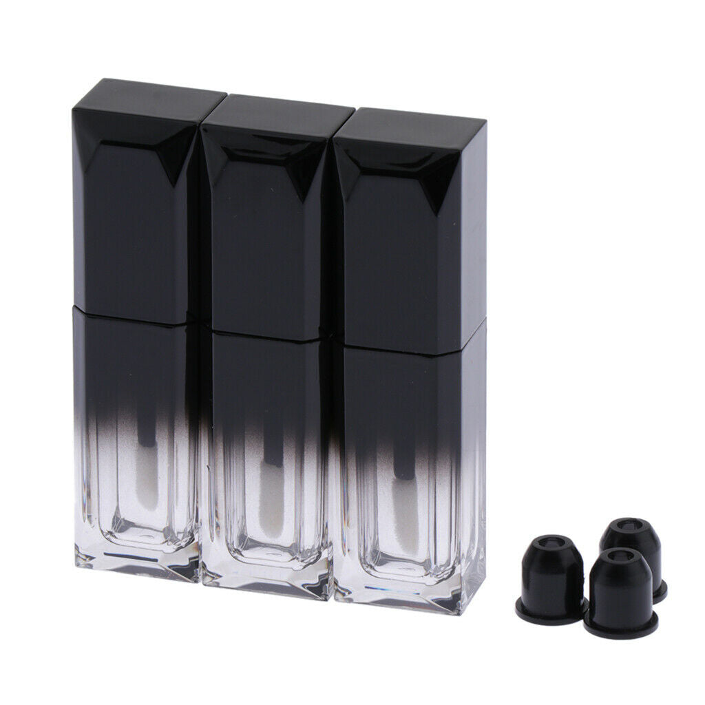 6x 5ml Lip Gloss Tube Tube Beauty Clear Refillable Lip Balm Bottles for