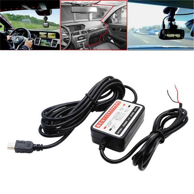 Mini USB DC Car Charger Hard Wire Kit For In Car Dash Cam Camcorder DVR h3A Gy