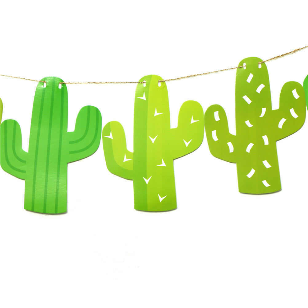 1set Cactus Garland Banner For Bunting Garland Party Favors Home Decorati.l8