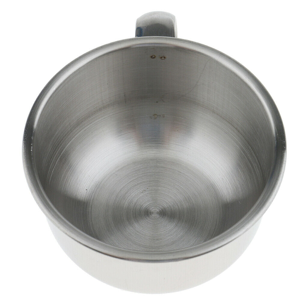 Stainless Steel Shaving Bowl Mug Cup for Shaving Brush and Safety Razor