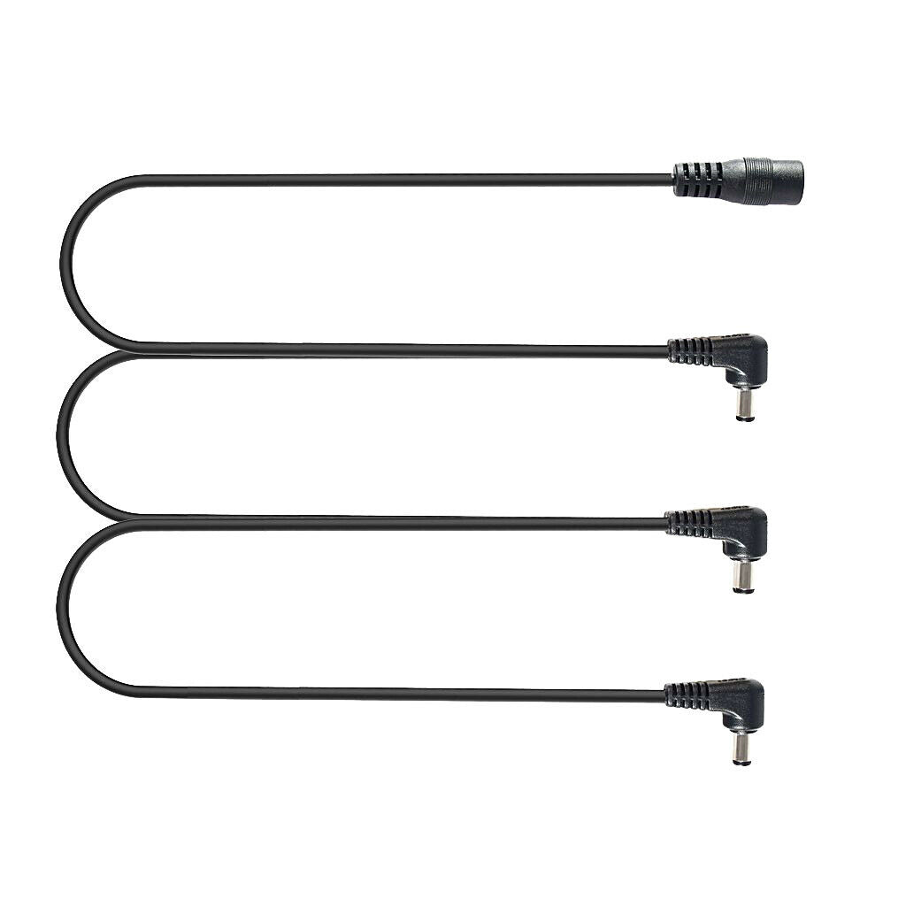 3 Pin Right-angled Daisy Chain Power Cord for Guitar Effects Pedal