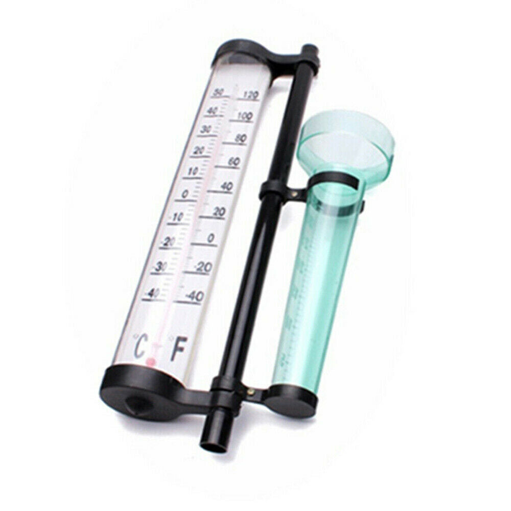 Garden Weather Station Kit Rain Gauge Thermometers Wind Indicator 3 in one
