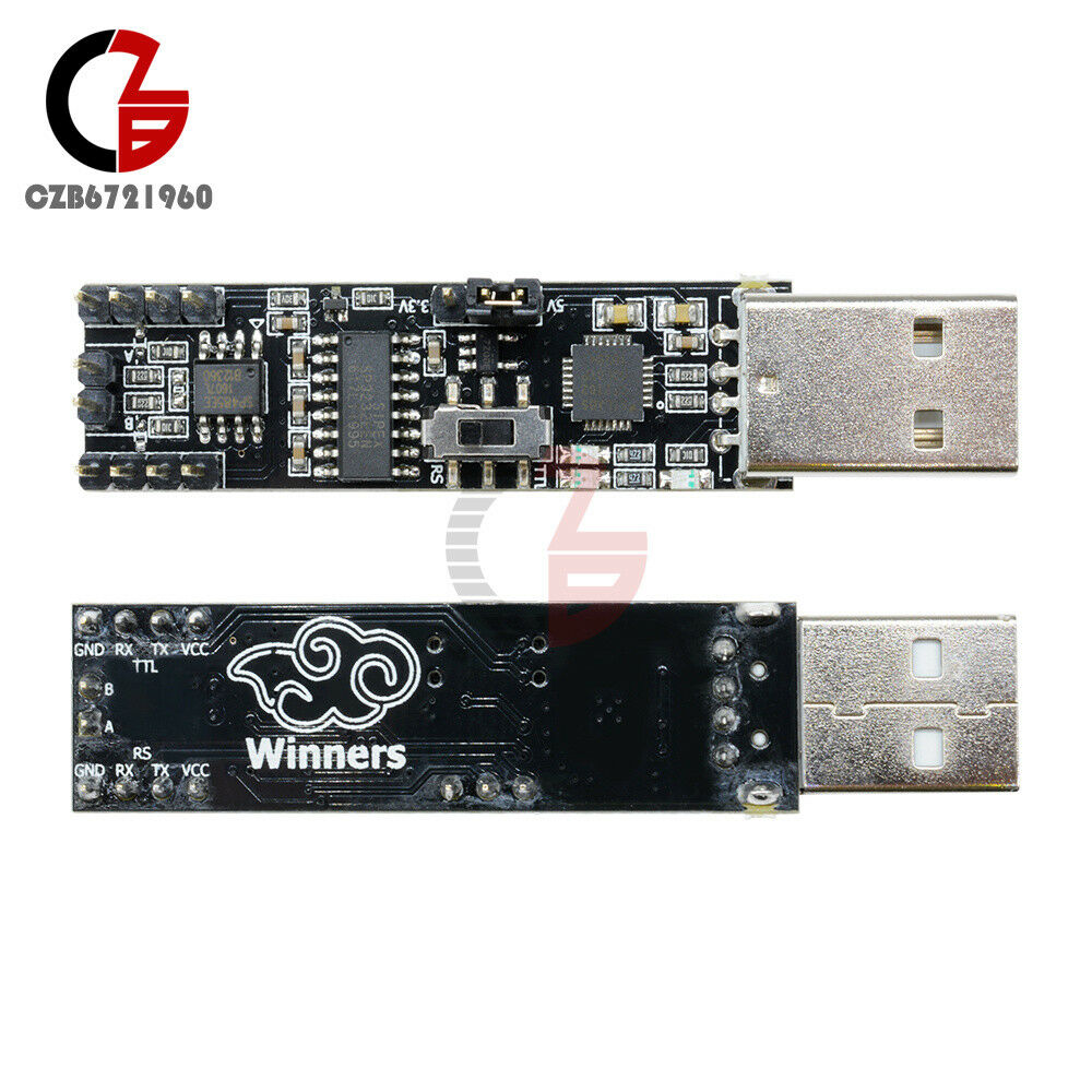 3 in 1 5V 3.3V USB to RS485 RS232 TTL Serial Port Converter Board CP2102 Module