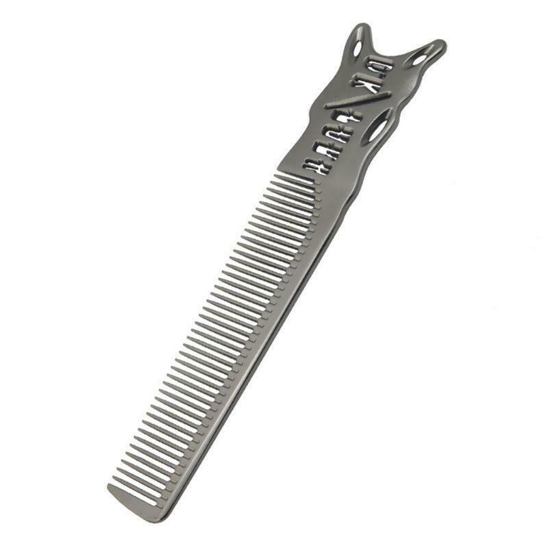 Aluminum Metal Cutting Comb Hair Hairdressing & Barbers Salon Combs Men Women