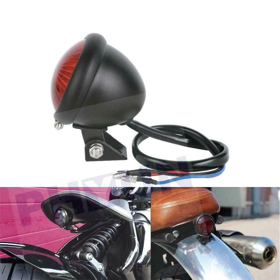 Motorcycle 12V LED Adjustable Tail Light Motorbike Brake Rear Lamp Taillight