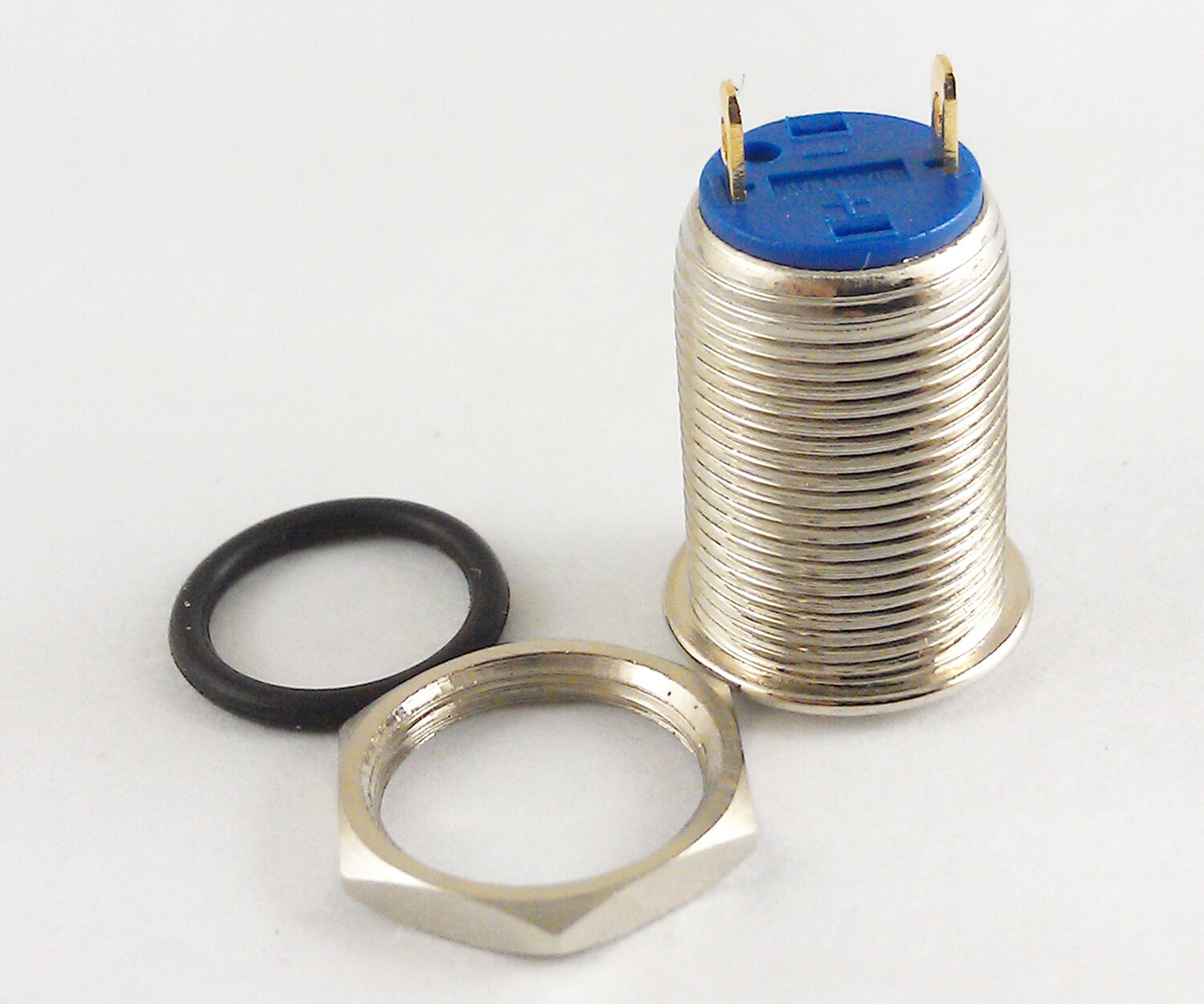 5x Metal Flat Push Button Momentary Horn Waterproof Resetable Switch 12mm QN12B1