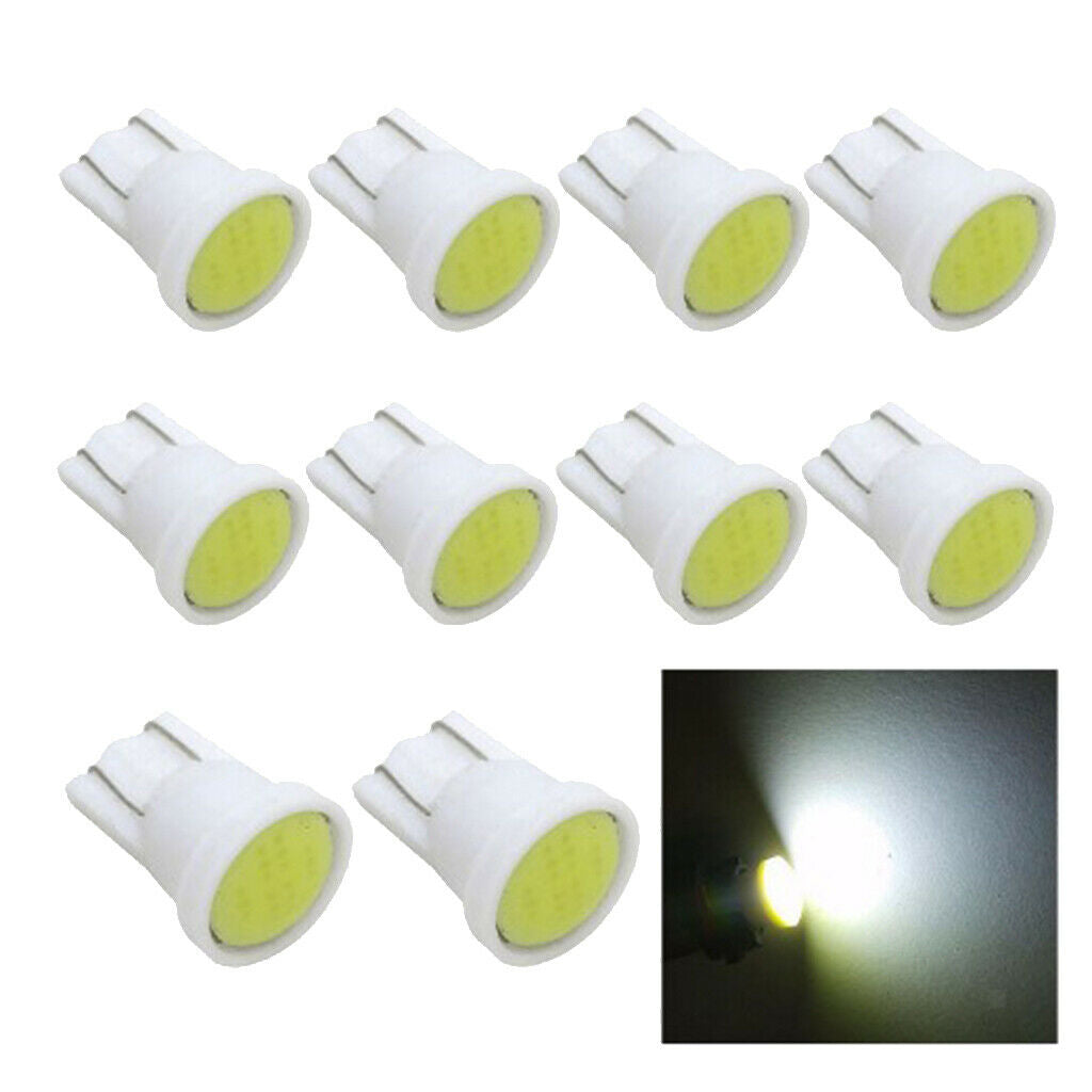 10x High Quality T10 COB LED Car Dash Reading Light Side Wedge Lamp Bulbs