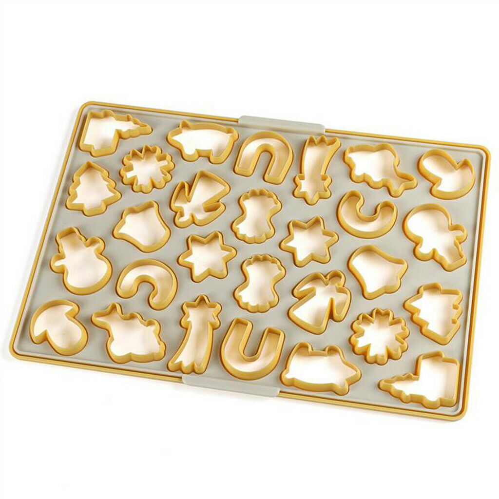 Christmas DIY Plastic Cookies Mold Xmas Cake Decor Chocolate Biscuit Mould