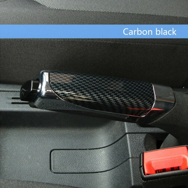 1pc Carbon Fiber Style Car Hand Brake Cover Sleeve Protector Decor Handbrake