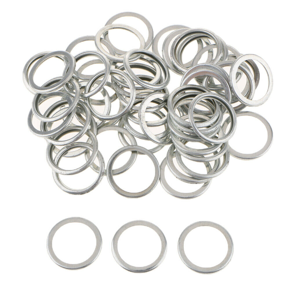 100pcs Engine Oil Drain Plug Crush Washer Gaskets Rings for   M16 M20