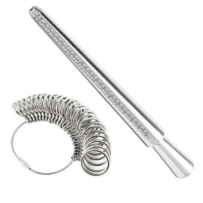 size stainless steel ring stick measuring hammer jewellry tool setDD