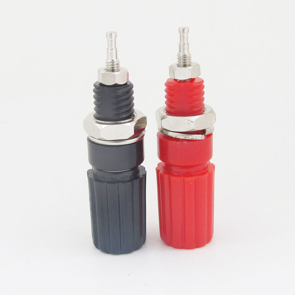 50pairs Copper 4mm Long Binding Post For 4mm Banana Plug Test Connectors R+B