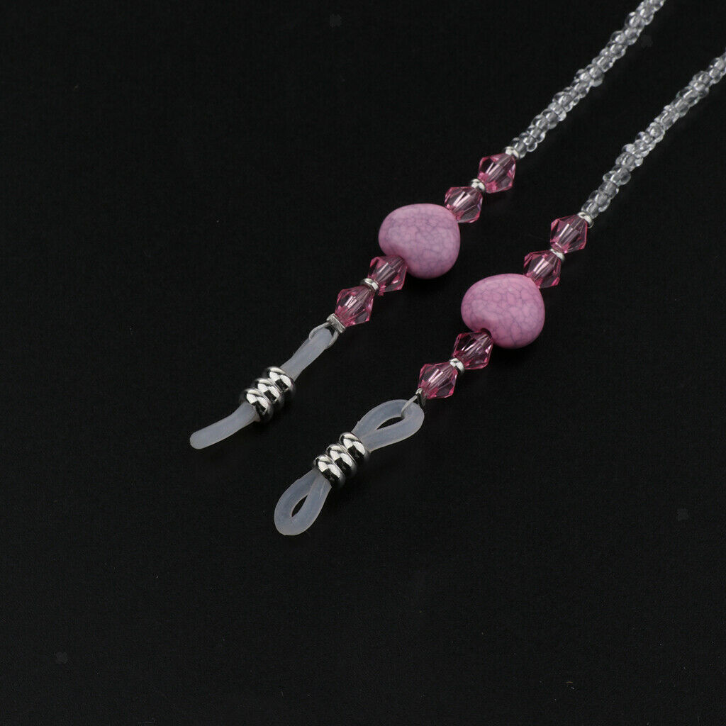 4pcs Practical Eyeglasses Chain Strap Glasses Band Eyeglass Cord Holder Set