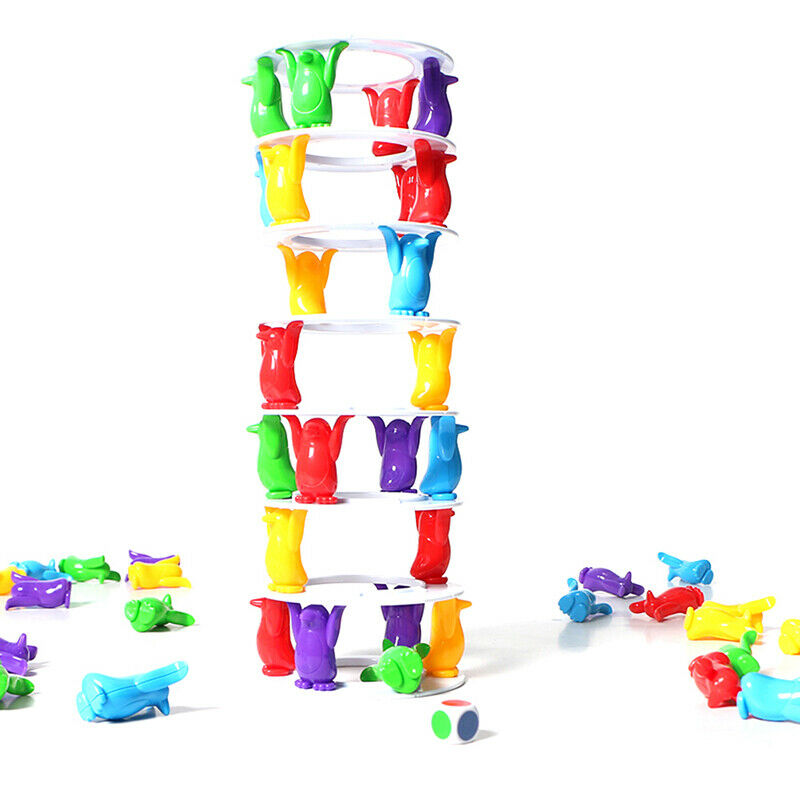 Penguin Tower Collapse Game Challenge Game Crash Tower Stacking Towering Pen_DD