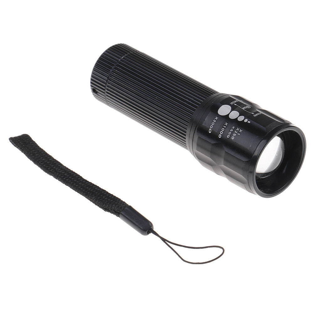 Mini Three-Way Lumen Retractable Focusing Small Hand Led Flashlight Battery A Kt