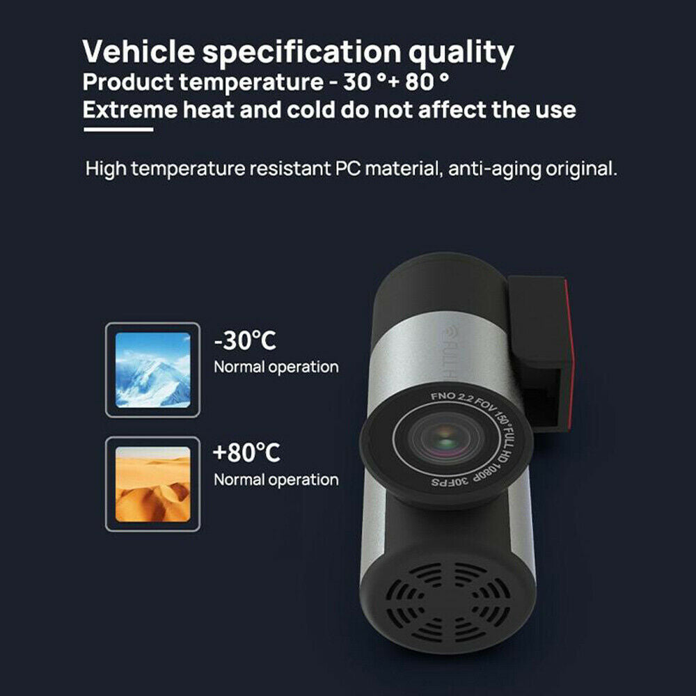 1080P DVR Car Video Recorder Wide Angel Night Vision Wi-Fi Dashcam Camera