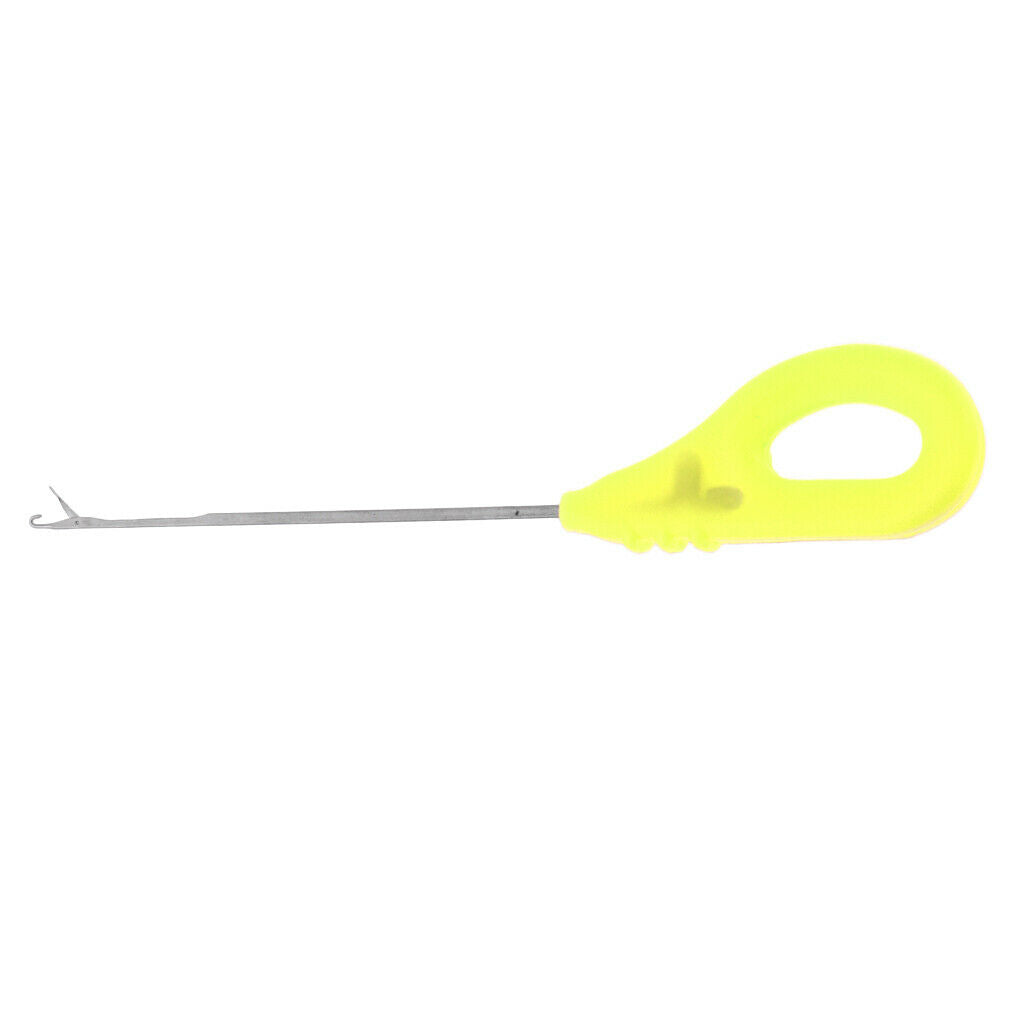 Portable Carp Fishing Splicing Needle Baiting Hook Drill Rig Tools Yellow