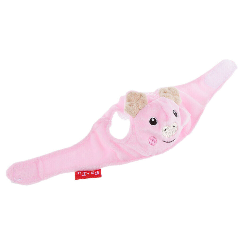 Cartoon Fleece Hat for Pet Dog Cute Pig Pattern Puppy Teddy Costume  --S