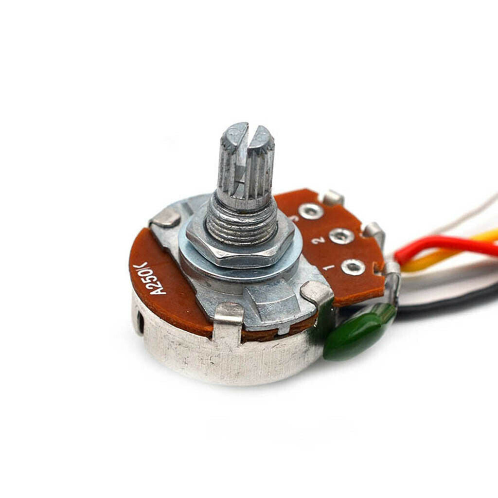 Circuit Wiring Harness Kit T+V B250K A250K Pots Socket DIY for Jazz Bass