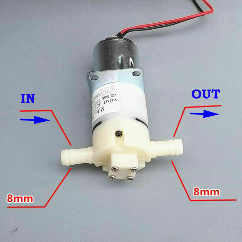 Dc 12V 24V Tcs Mini Diaphragme Auto-AmorÃ§ante Eau Pompe Haute Pression Ventouse