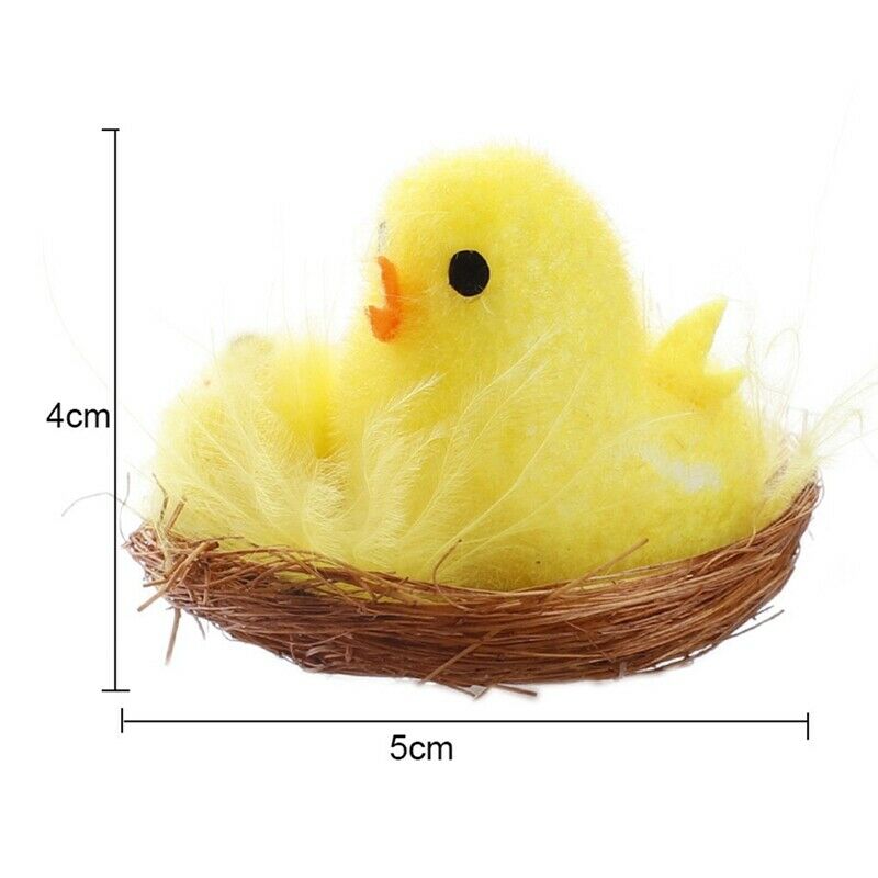 Easter Chicks Chenille Chickens Yellow Free Standing Adorable Chemical FiberX4X7