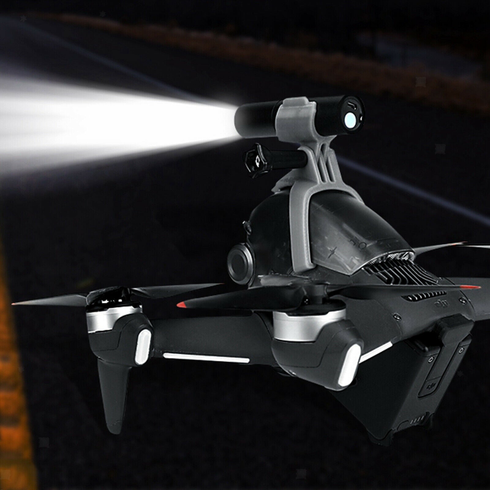 Alloy USB Rechargeable Drone Night Light Searchlight Holder Fit for DJI FPV