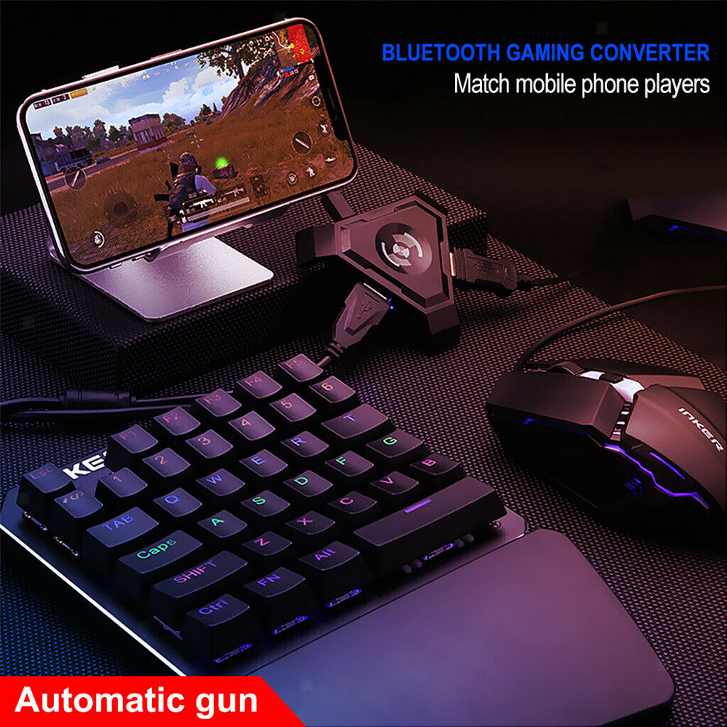 Wired Gaming 35 Keys Keyboard & Mouse Keypad with USB Adapter Converter