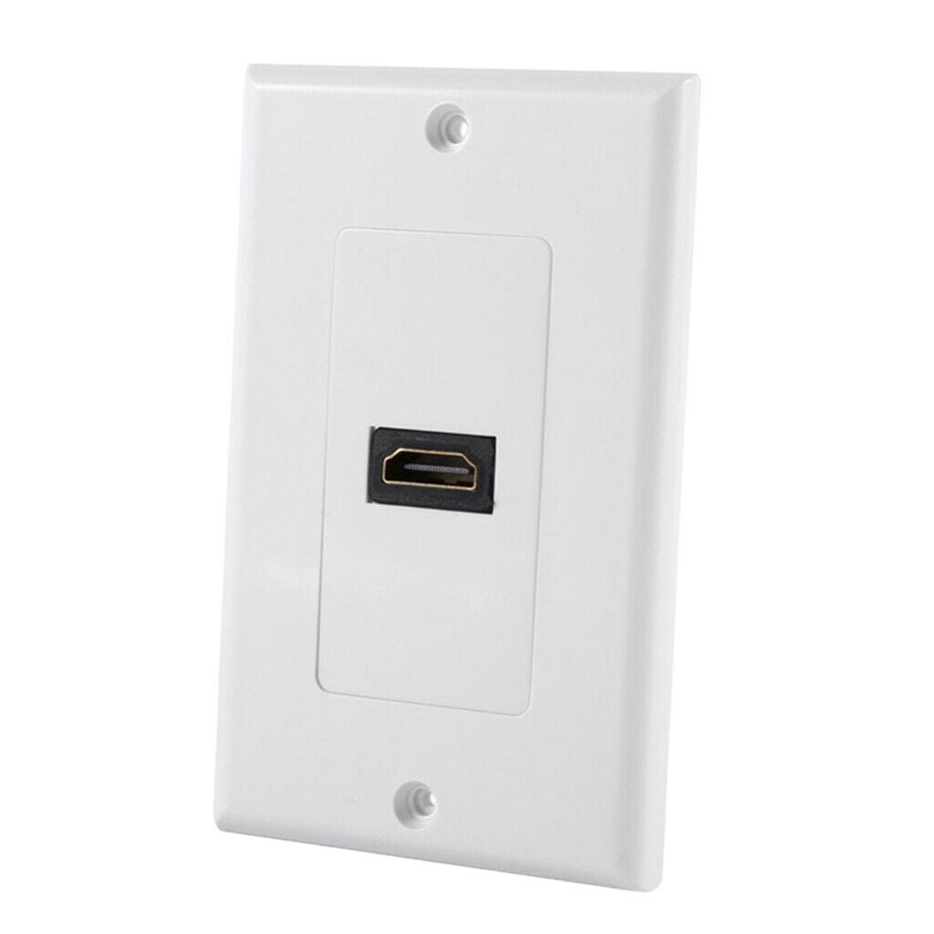 HDMI Distribution and Organization Wall Plates Panel, Single Gang HDMI 4K