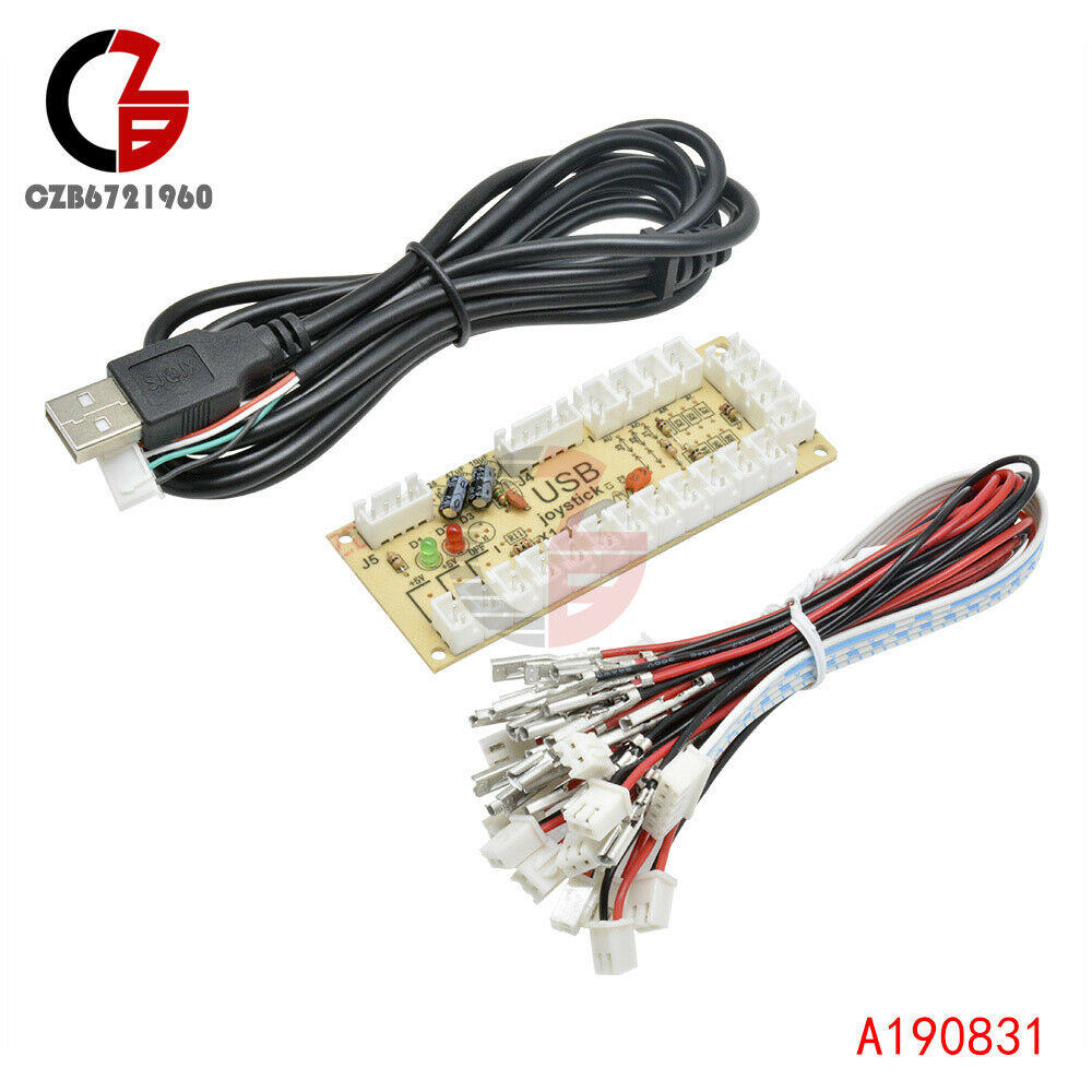 Zero Delay Arcade USB Encoder PC to Joystick Button For MAME Fight Stick Control
