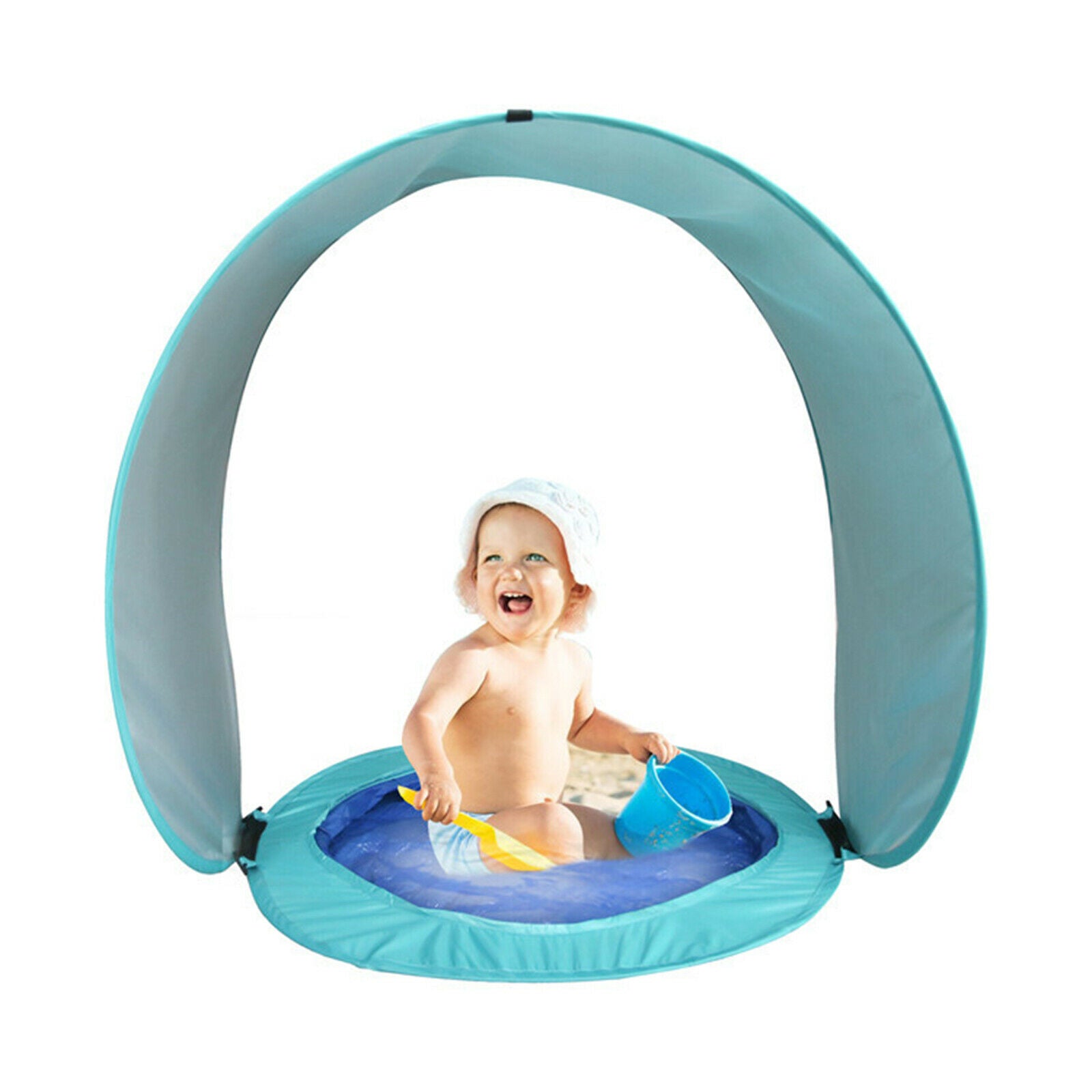 Popup Baby Beach Tent with Pool Sun Shelter Under Age 3 Kids Yard Sunshade