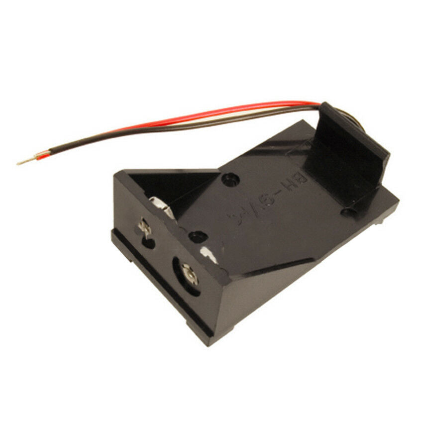 10pcs Plastic Case Holder Storage Box for 9v Battery Case Box w Wired Leads N3