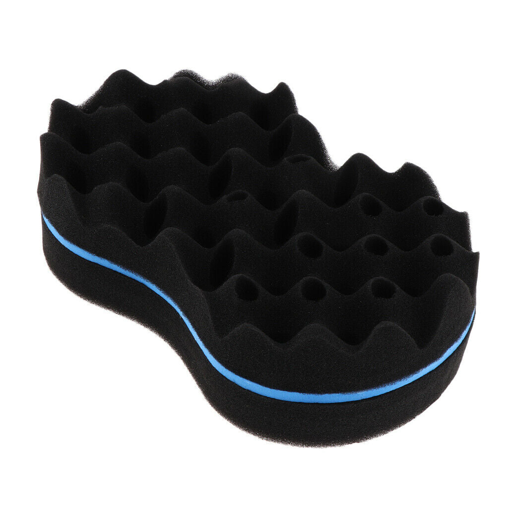 Curl Barber Twist Sponge Large Holes Hair Brush Double Sided Sponge Locking
