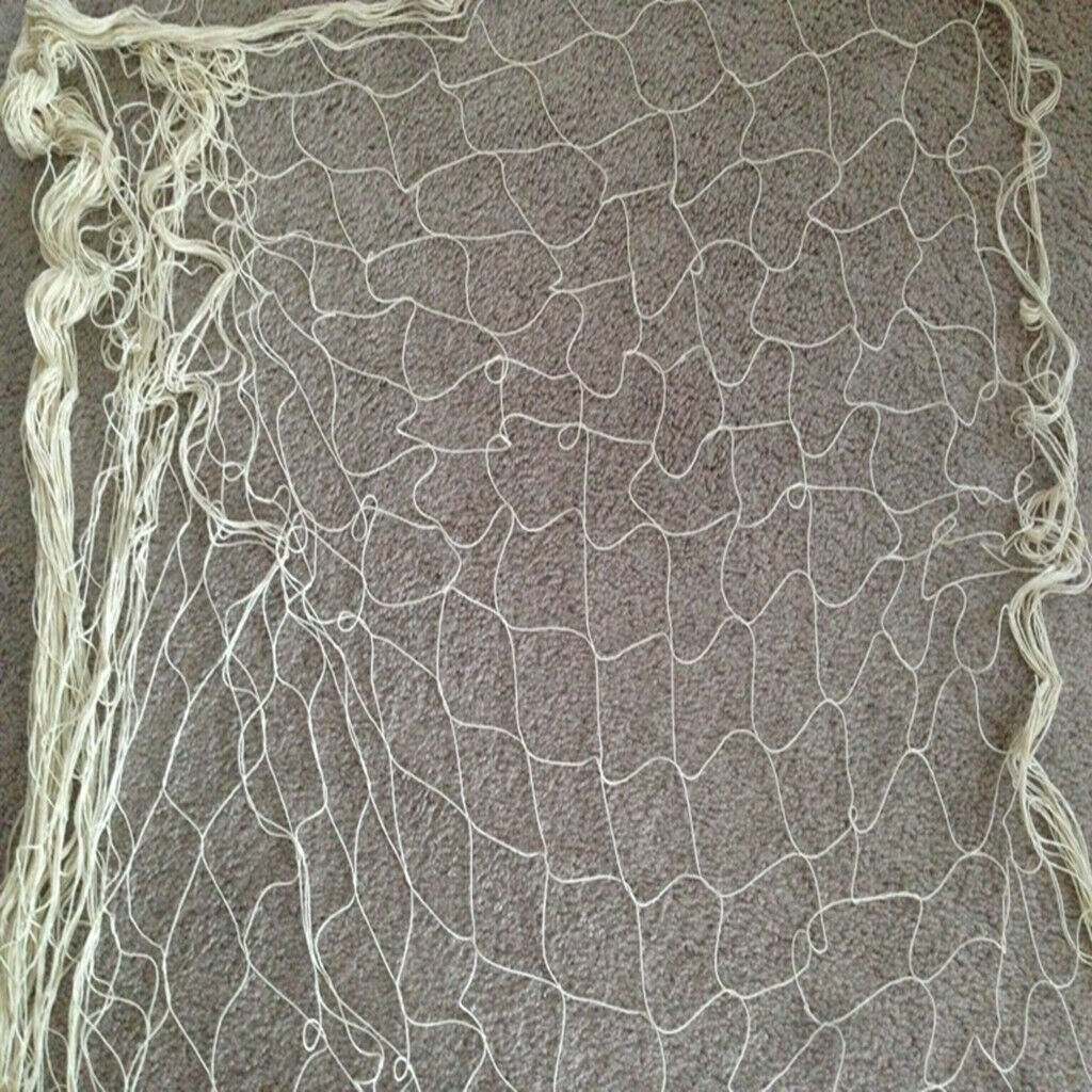 2x4M Nautical Fishing Net Photo Prop Beach Scene DIY Party Craft Decor Beige