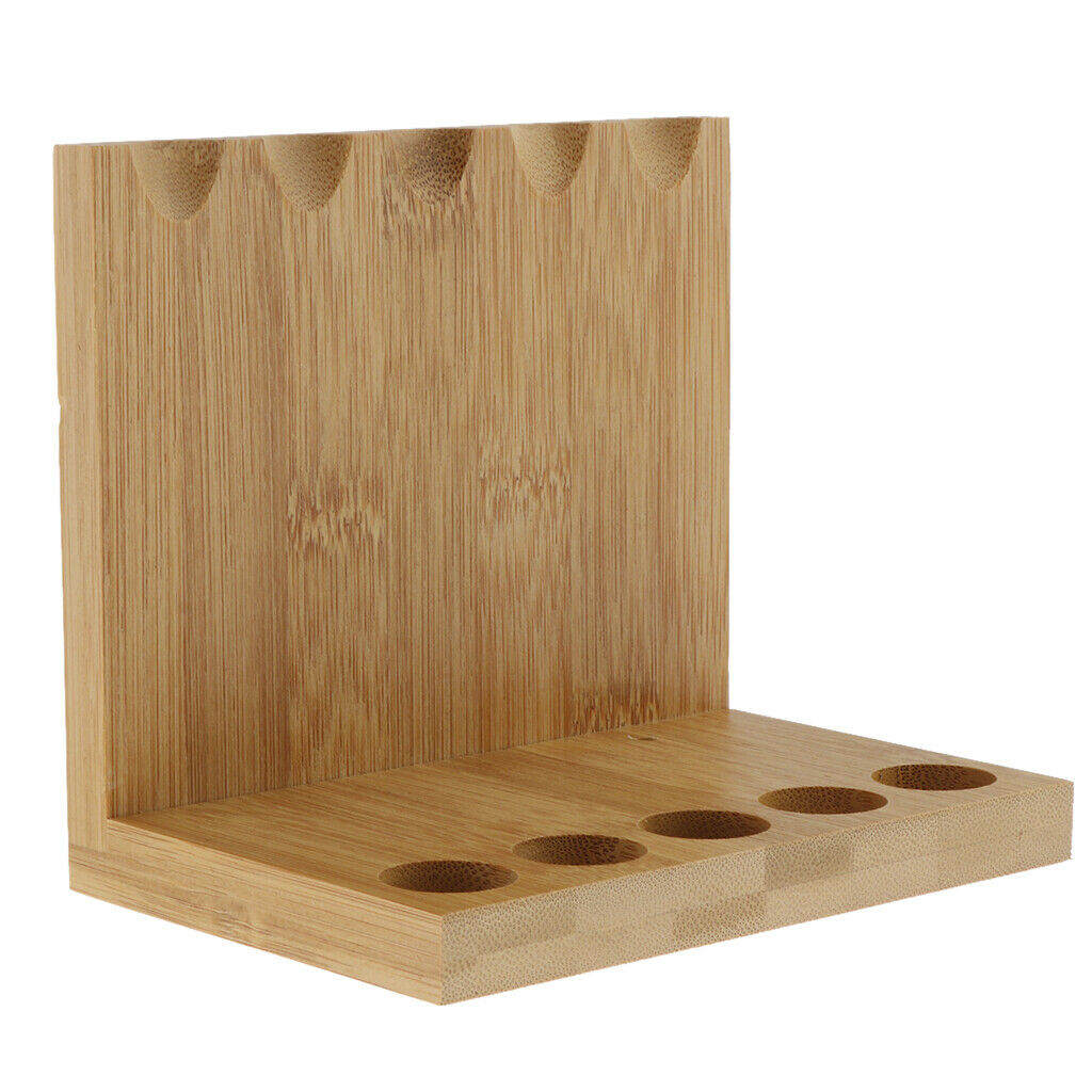 Deluxe Flat Tiers Wooden Bamboo Incense Stick Display Stands Hold 5 Incense