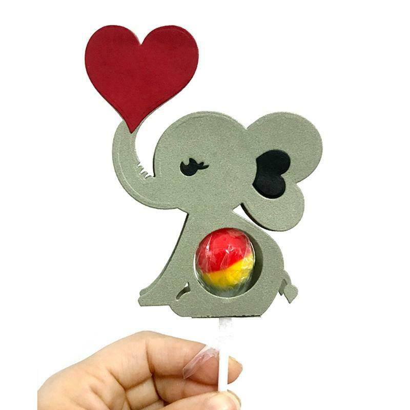 Loving Elephant Lollipop Box Carbon Steel Cutting Dies DIY Scrapbooking Photo