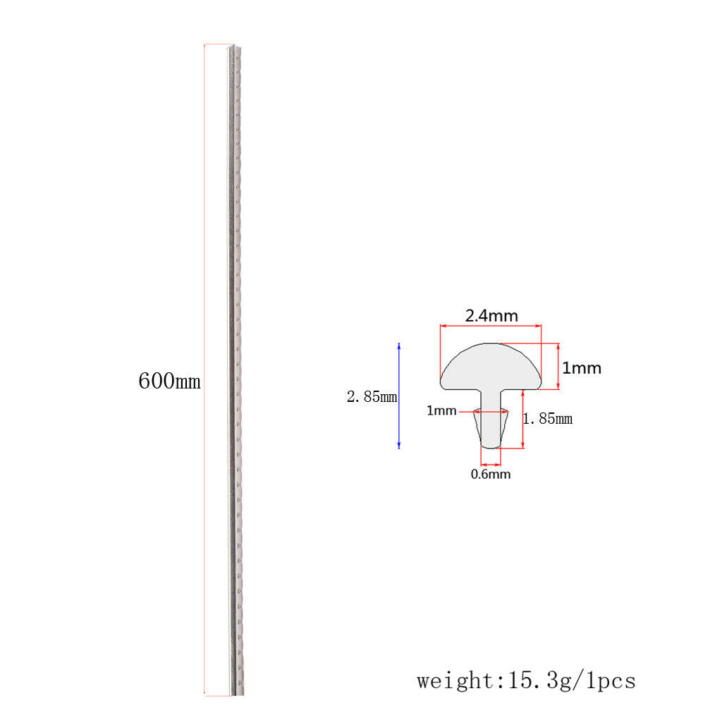 20Pcs Guitar Frets Wire Fret 2.4mm Replacement Part Guitar Mandolin
