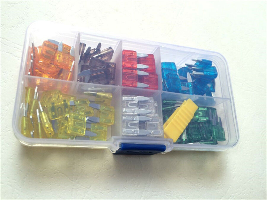 120Pcs Car Small Size Standard Low Profile Blade Fuses 5/7.5/10/15/20/25/30 AMP