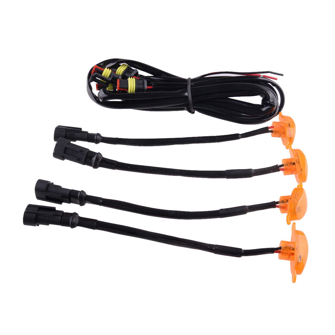 Front Grille Amber LED Lights 4pcs/Kit Fit For Chevrolet Colorado 2021 up