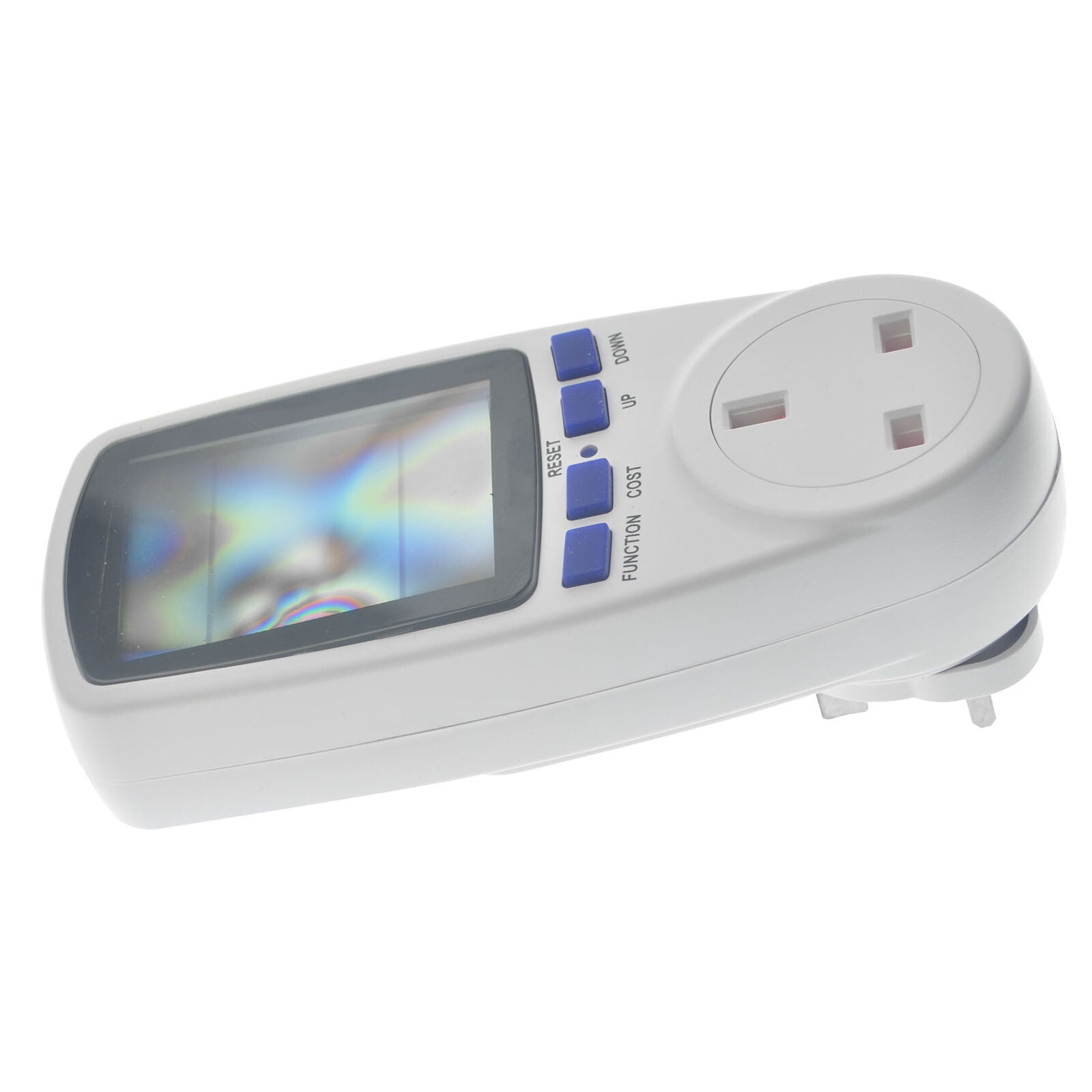 UK Plug-in Electricity Power Consumption Meter Energy Monitor Watt Kwh Analyzer