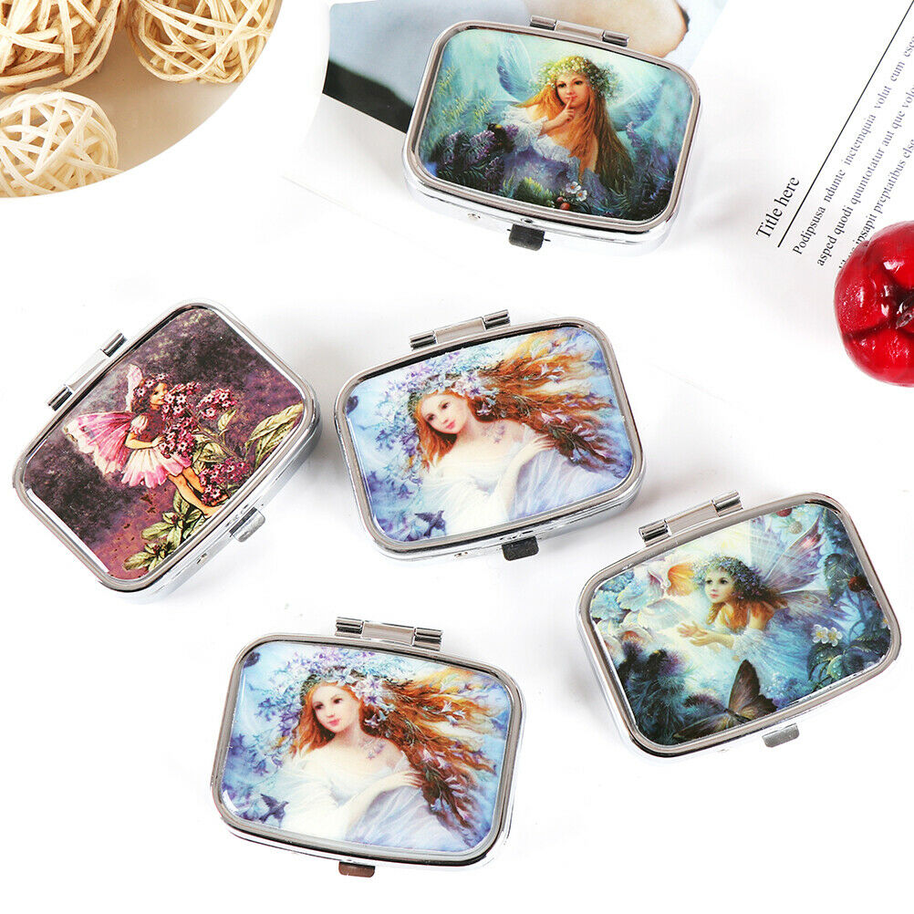 Portable Pocket Metal Pill Box Medicine Storage Container Holder Organize.l8