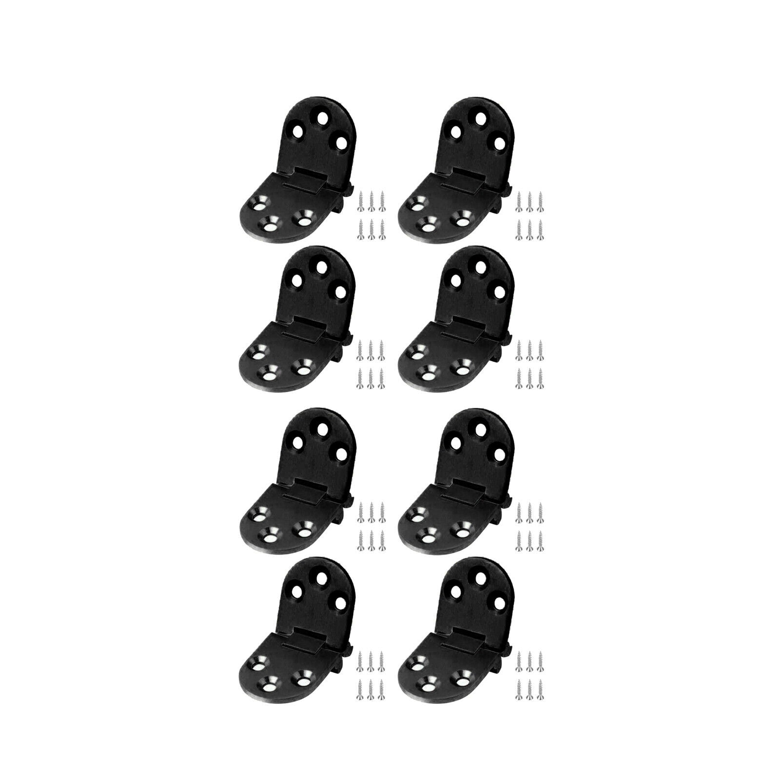 Set of 8 Stainless Metal Folding Flip Hinge 1.2 x 3.1in Stable Durable