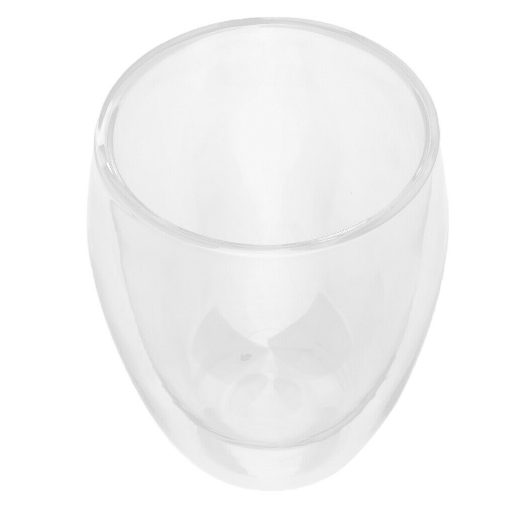 Glass Cup Double Wall Insulated Glass Espresso Cup 350ml Keeps Hot Or Cold