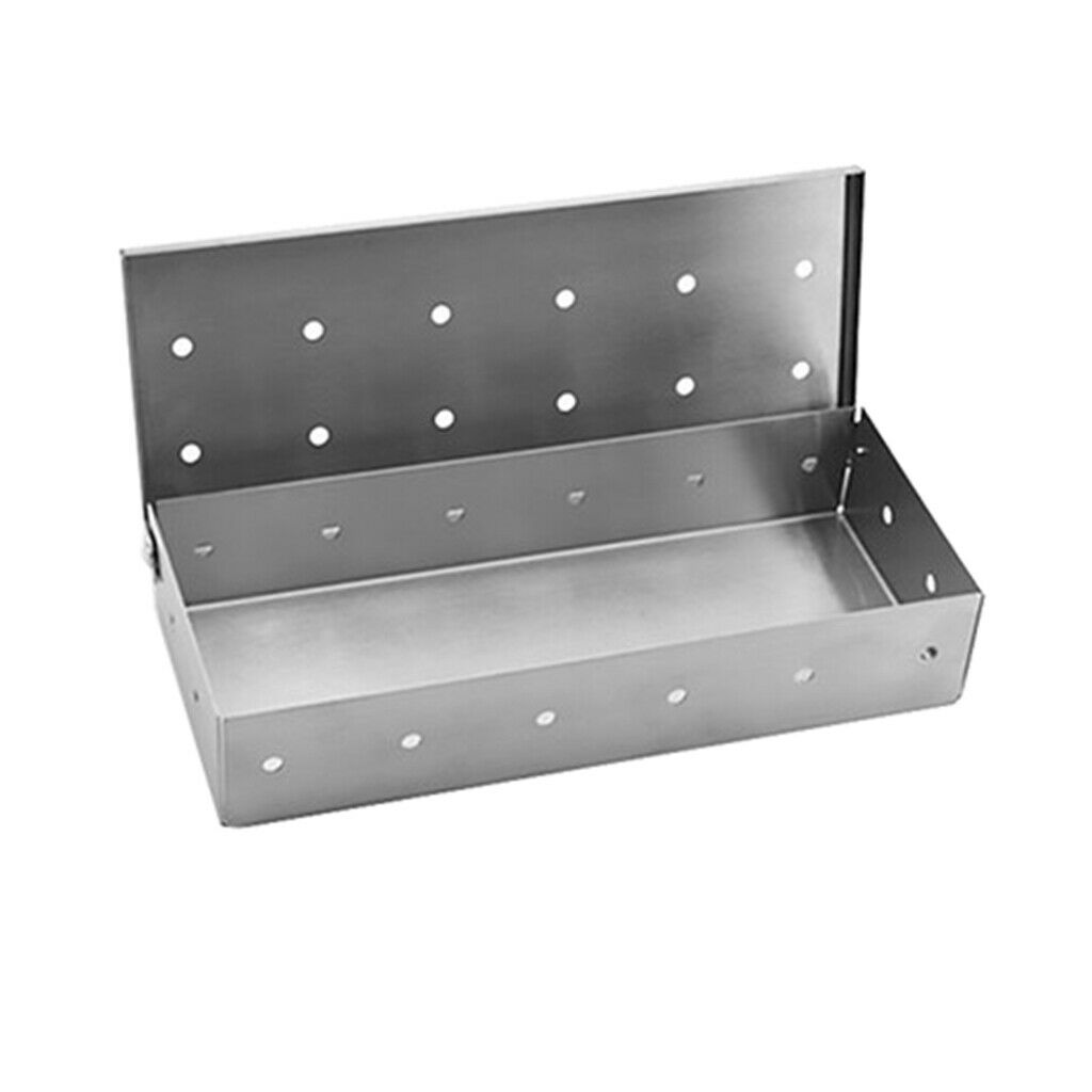 Stainless Steel Meat Smoking Barbecue Smoker Box for Wood Chips