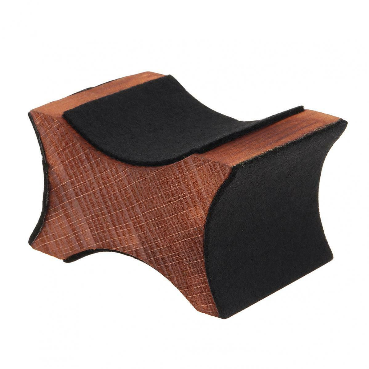 Violin Guitar Neck Rest Support Wood Base Luthier Repair Tool 2 Usage Height